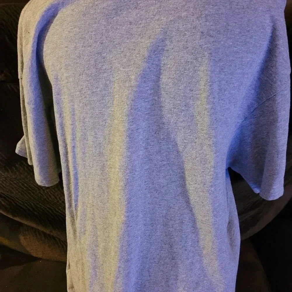 Unisex short sleeve grey T-shirt - Picture 4 of 5